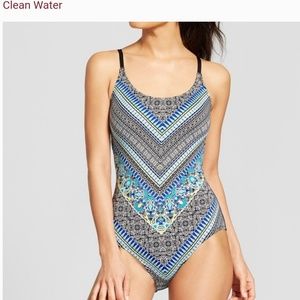 NWT Strappy Tribal One Piece Swimsuit